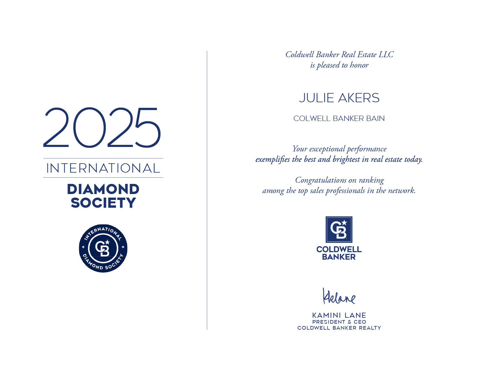 Julie Akers Sterling Award 2025